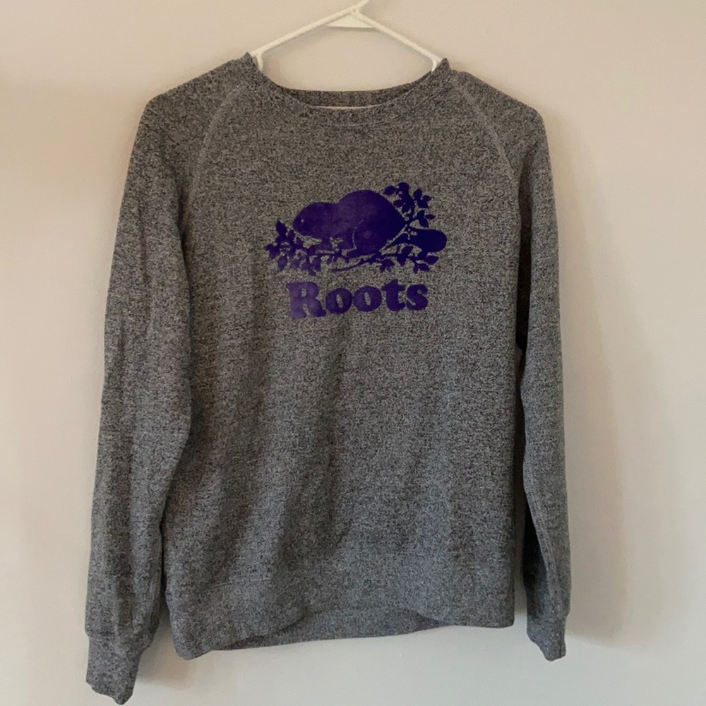 Roots salt and pepper crew neck